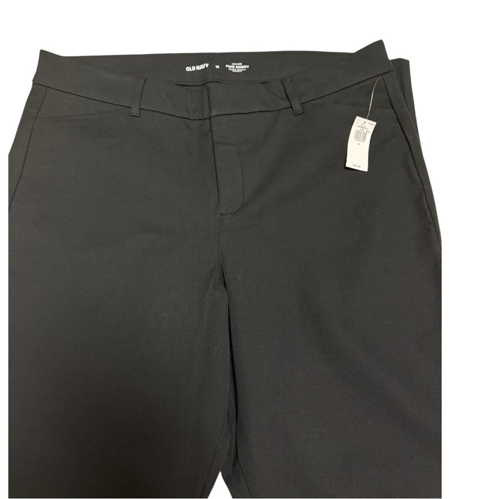 Old Navy Black Pixie Pants Size 16 High Rise Skinny New With Tags - Picture 6 of 11
